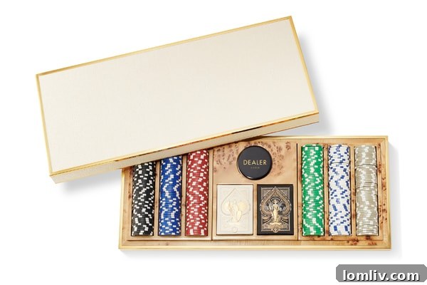 Aerin Shagreen 300-Piece Poker Set for Luxurious Entertainment