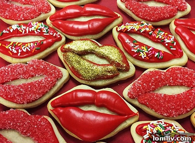 Elle’s Belles Bakery Hot Lips Sugar Cookies from Goldbelly