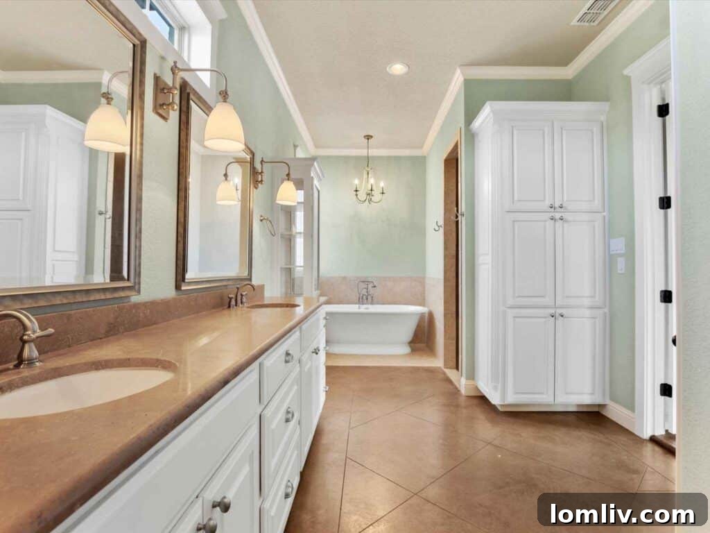 Primary bedroom with rich hardwood flooring and ample natural light