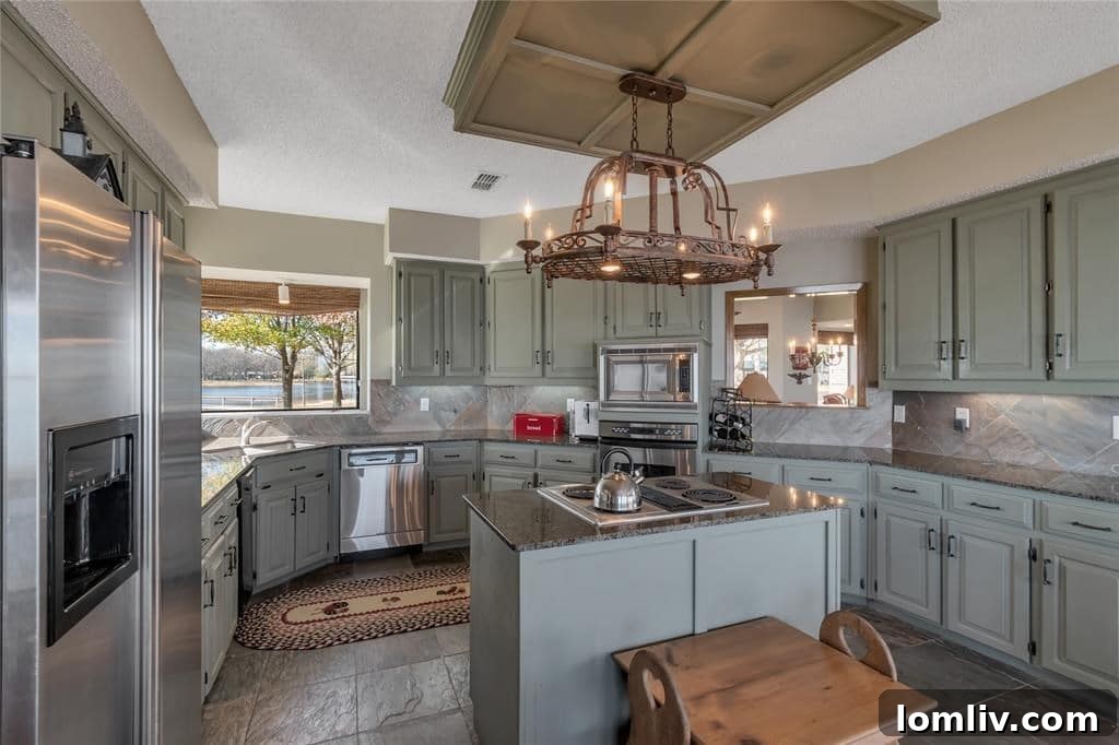 Gourmet Kitchen with Large Island and Ample Storage