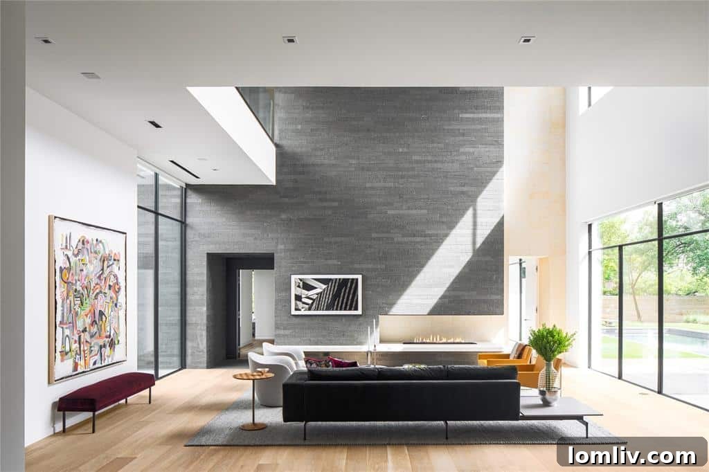 Luxurious master bedroom with ample natural light and modern design