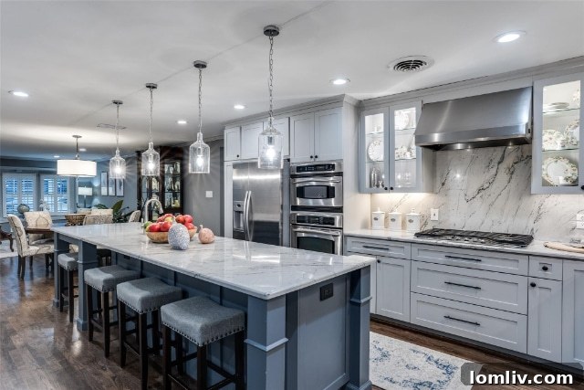 Spacious Living Area with Fireplace at 8818 Lakemont Drive