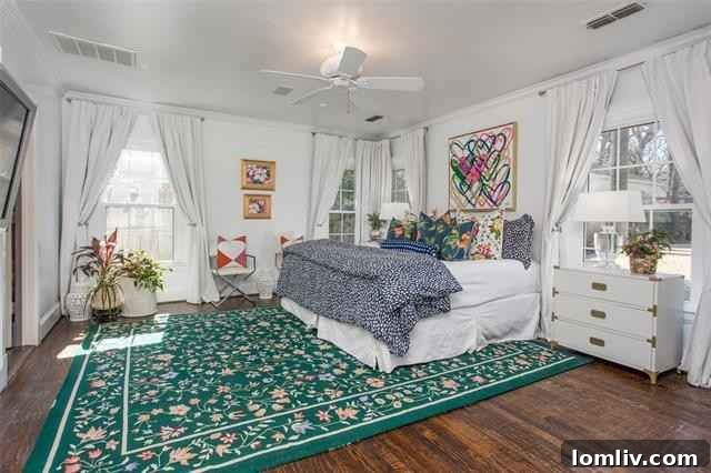 Principal bedroom with ample natural light