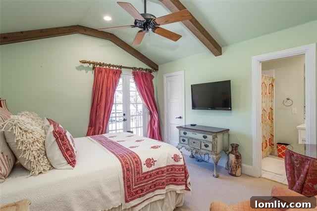 Bedroom interior with natural light