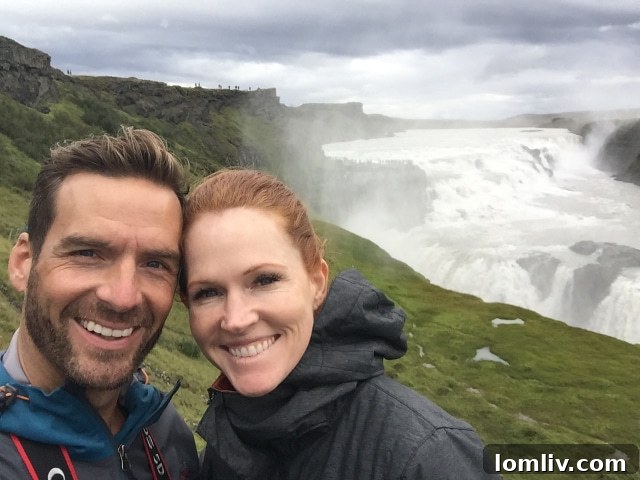 Rebecca Singleton with her husband Trey, smiling together