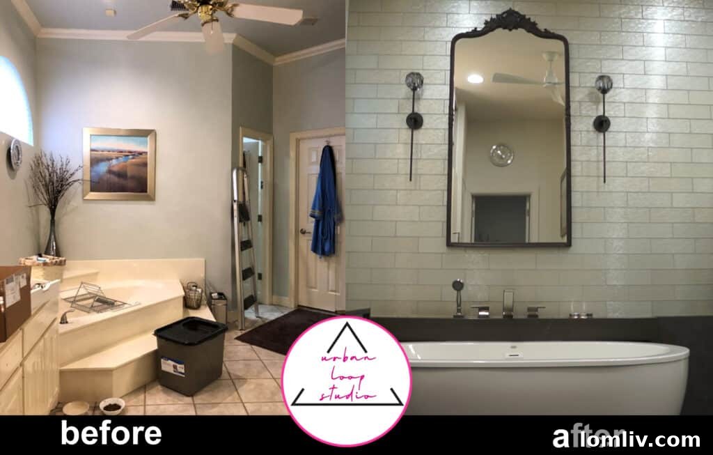 A luxurious master bathroom with elegant fixtures and a modern aesthetic, designed for comfort and functionality