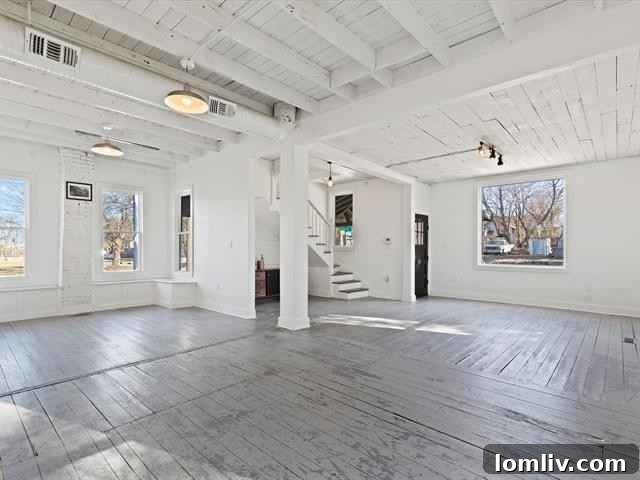 Living area in Fort Worth historic home