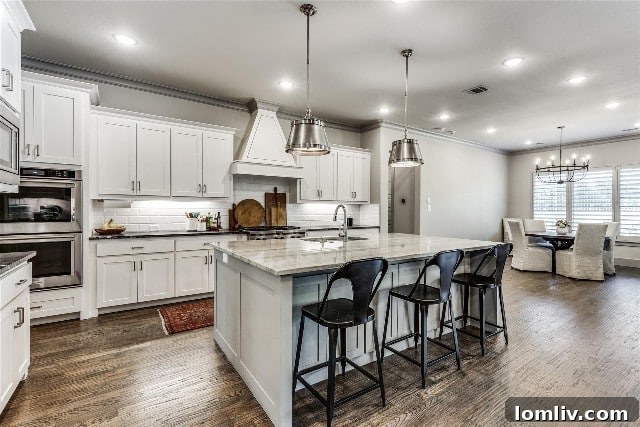 Modern kitchen with open layout, perfect for entertaining in La Cantera at Team Ranch.