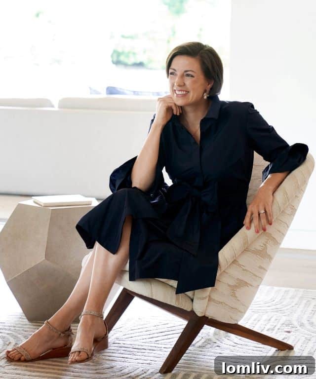 Erin Sander, a renowned interior designer, known for her sophisticated and inviting spaces.