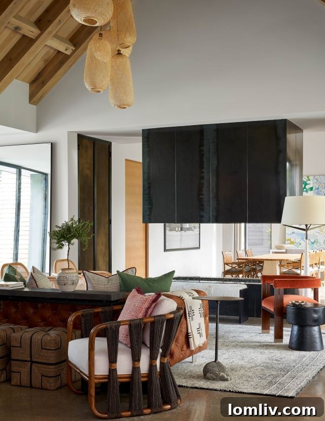 Luxurious living room featuring neutral tones and elegant furnishings by Erin Sander Design.