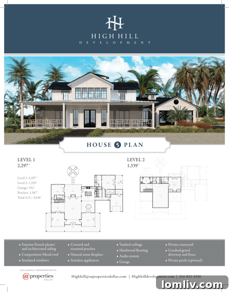 High Hill Development Location Map, Blue Text