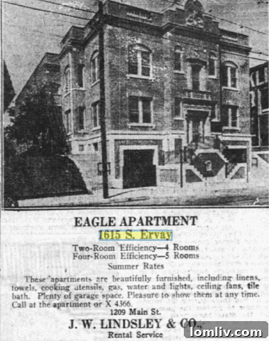 Historic Eagle Apartments Entrance
