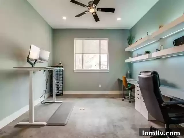 Spacious custom walk-in closet connected to the laundry room