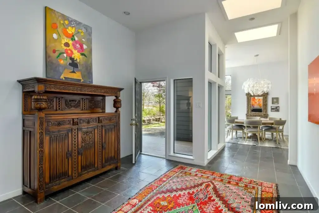 Elegant Entrance Hallway with Natural Light