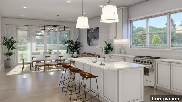 Architectural rendering of the Hickory Canopy Home at Long Cove
