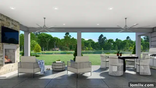 Luxurious interior living space of a Long Cove Canopy Home