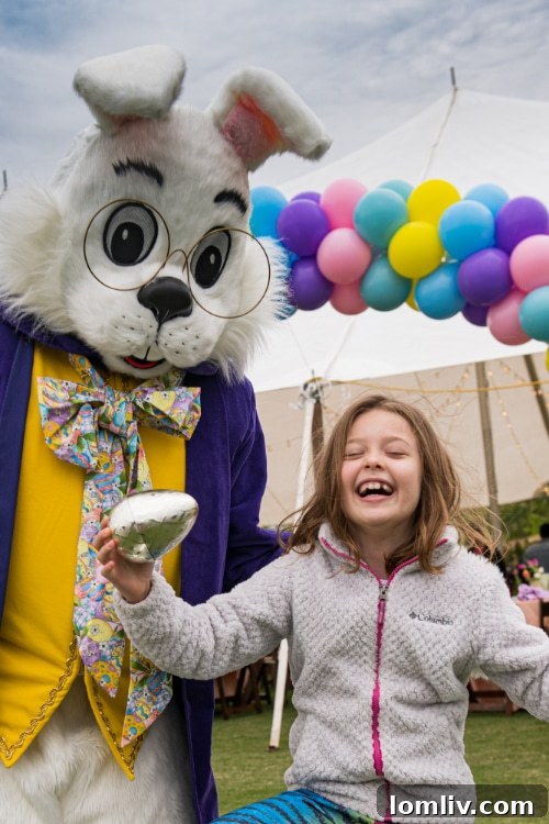 Children enjoying Easter festivities at Long Cove lake community