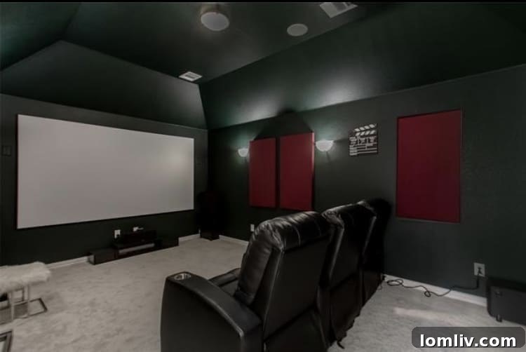 Upstairs game room or media room