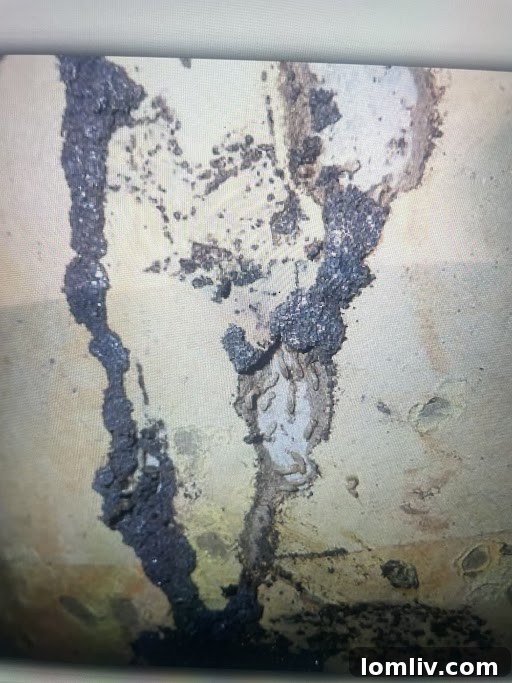Unseen Invaders Devouring Your Home 3 Termite mud tubes on a cardboard concrete form providing a path to the house