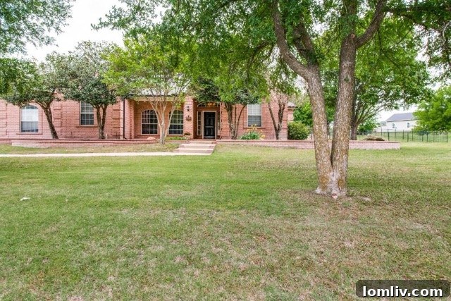 Classic brick home exterior in a charming Van Alstyne neighborhood