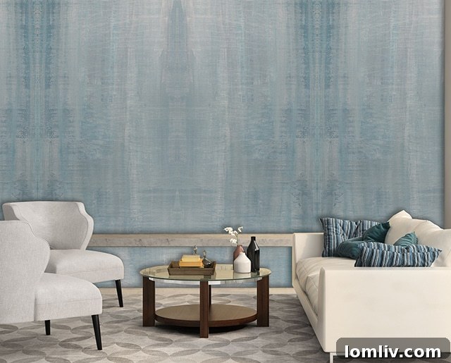 Debra Ferrari Infuses Art into New Wallpapers and Rugs 3 Debra Ferrari Serenite Wallcovering Collection Sample
