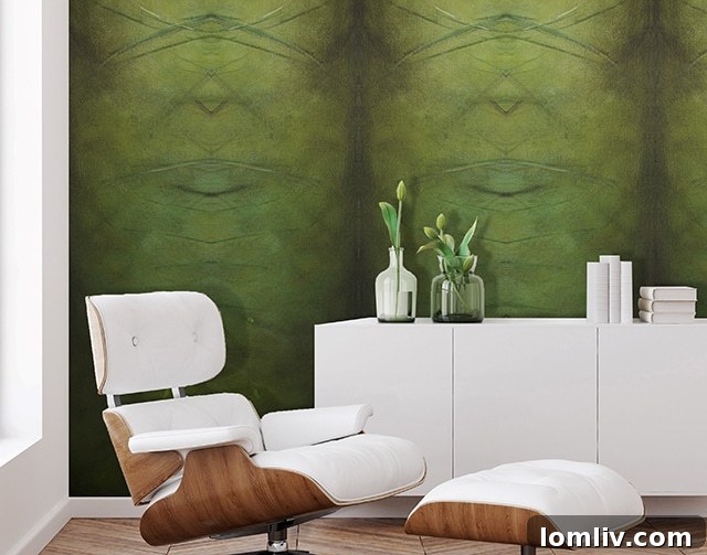 Debra Ferrari Infuses Art into New Wallpapers and Rugs 5 Verde Wallcovering Design by Debra Ferrari