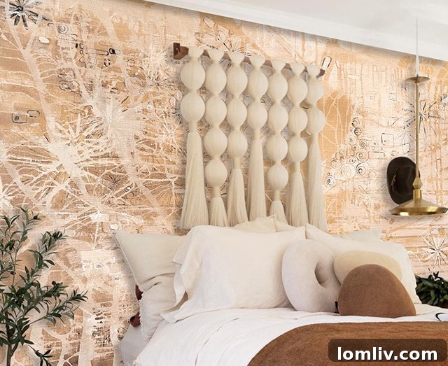 Debra Ferrari Infuses Art into New Wallpapers and Rugs 8 Close-up of Debra Ferrari Wallcovering Sample Texture