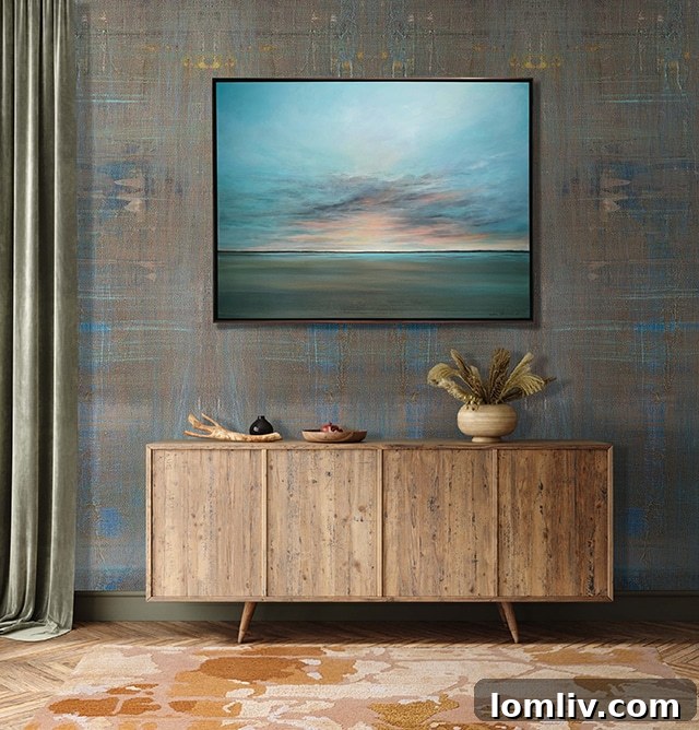 Debra Ferrari Infuses Art into New Wallpapers and Rugs 10 Shiloh Rug by Debra Ferrari and Art + Loom