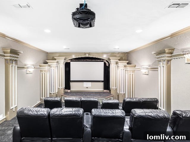 Luxury Home Theater with Concession Stand