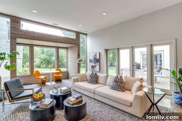 Architectural detail of the 4303 Middleton Road home, showcasing unique design elements