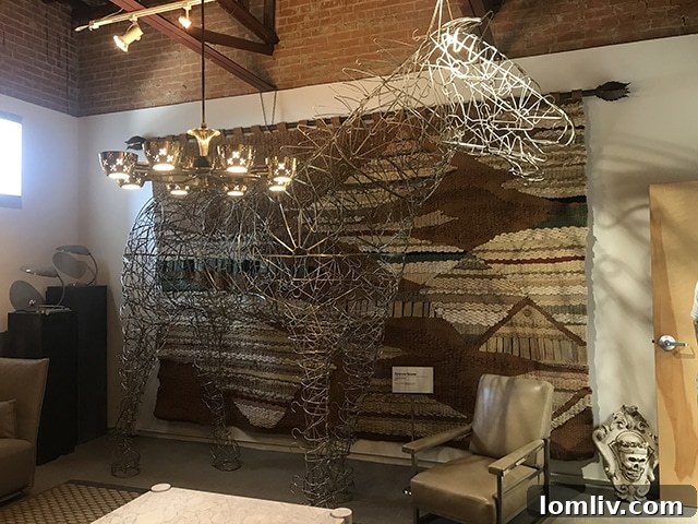 The hanger horse sculpture originally showcased at Barney's New York.