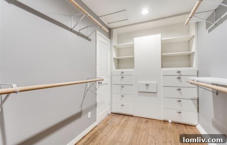 Inviting kitchen with ample storage and countertop space in a historic Dallas home.