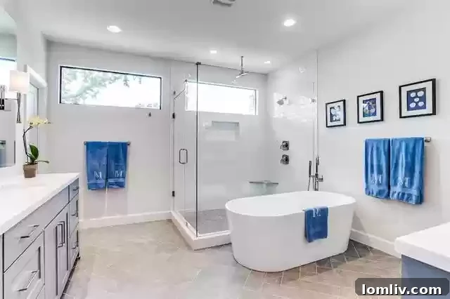 Ensuite bathroom showcasing modern design and finishes