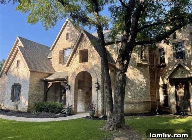 Stunning custom home exterior with a newly installed swimming pool