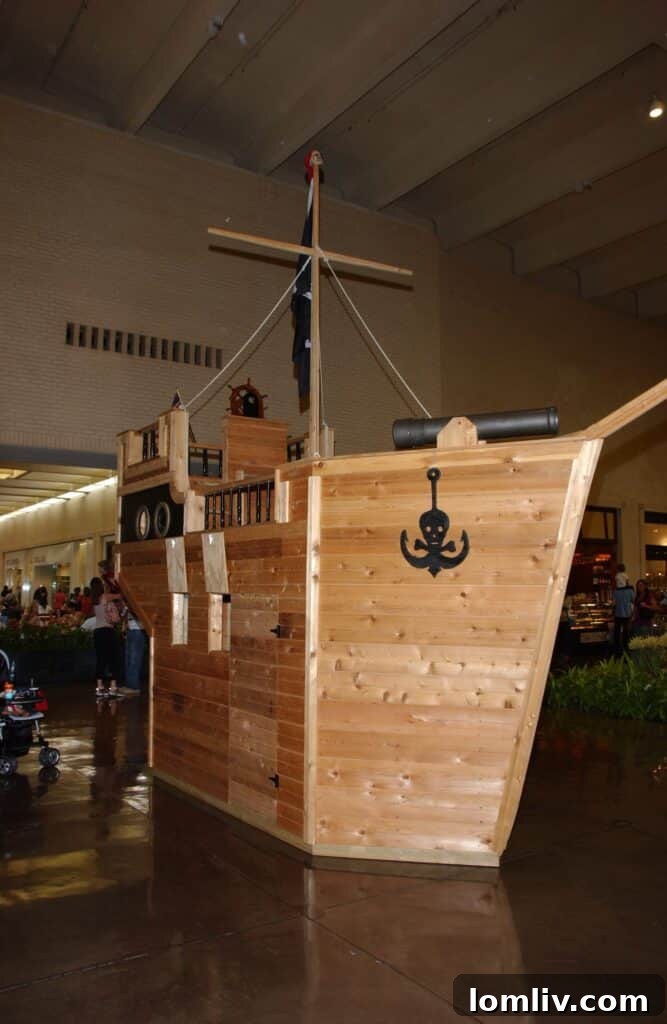 Another view of the Butscher family's creative playhouse, highlighting their dedication to the Dallas CASA Parade of Playhouses.