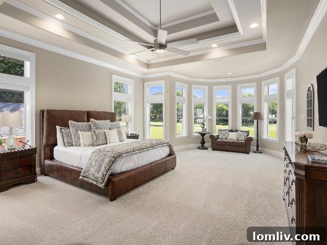 Primary suite with golf course views in Mira Vista