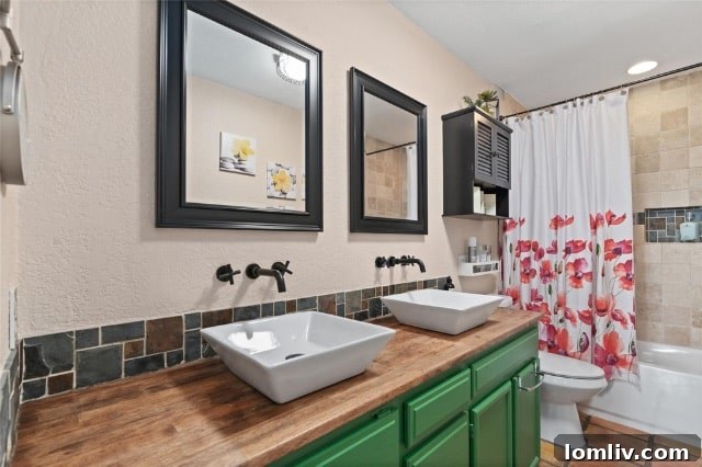 Highland Village Home Primary Bathroom - Innovative Large Shower with Sink
