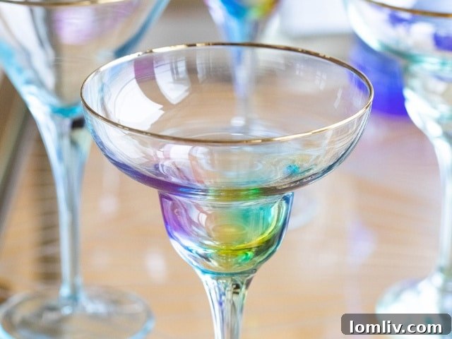 Vietri Margarita Glasses - Colorful Drinkware for Vibrant Entertaining
