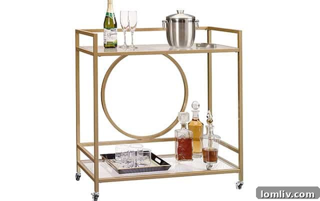 Sauder International Lux Bar Cart
