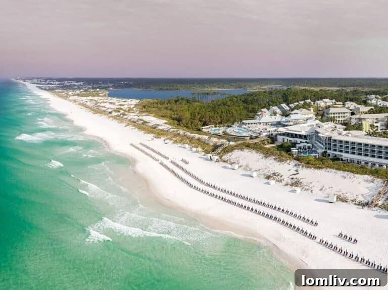 Pristine WaterColor Beach with Clear Gulf Waters