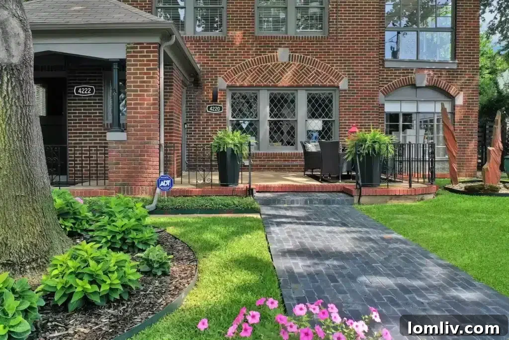 Professionally designed interior of the Oak Lawn Tudor duplex, showcasing modern finishes