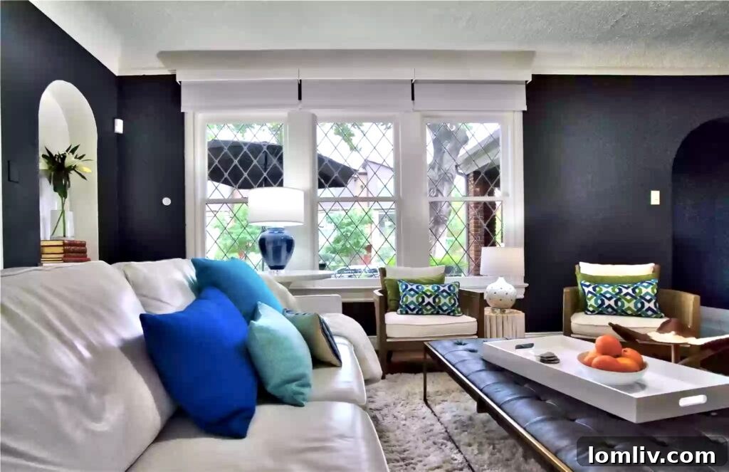 Air-conditioned dog house in the lush backyard of the Oak Lawn property