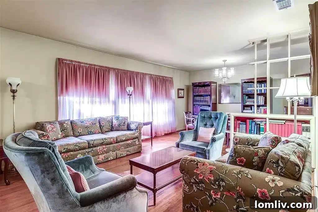 Dining area adjacent to the kitchen, highlighting renovation potential at 9922 Donegal