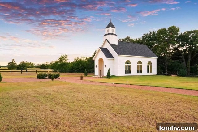 Idyllic family chapel on the Thornbridge Hill Estate, surrounded by ancient trees and lush landscape