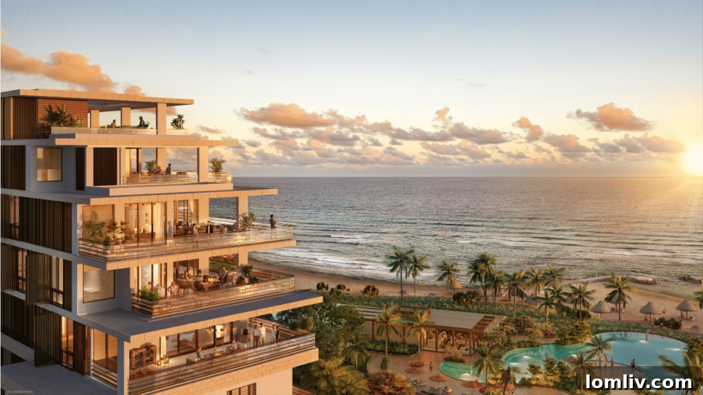 Stunning oceanfront view of the Residences at Mandarin Oriental, Grand Cayman