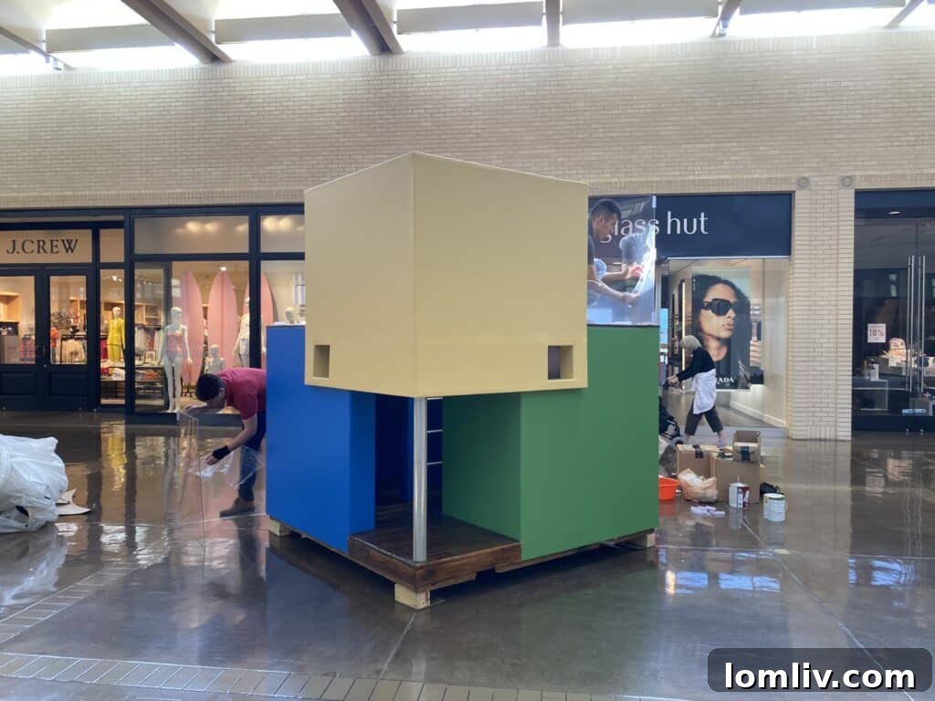 Parade of Playhouses Comes Alive at NorthPark Center 3 A custom playhouse featuring a Dallas Mavericks basketball court, part of the Parade of Playhouses