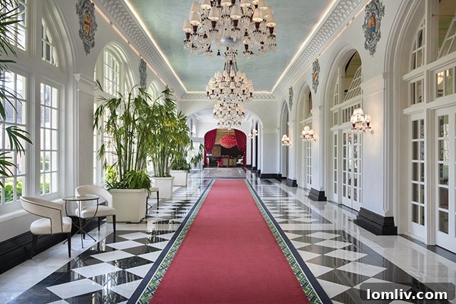Intricate details highlight the meticulous renovation of the Grand Galvez.