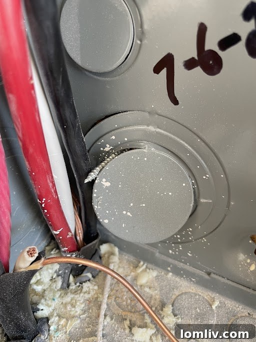 Empower Yourself: Prevent Electrical Dangers 4 Electrical Hazard: Screw Near Live Wire in Wall