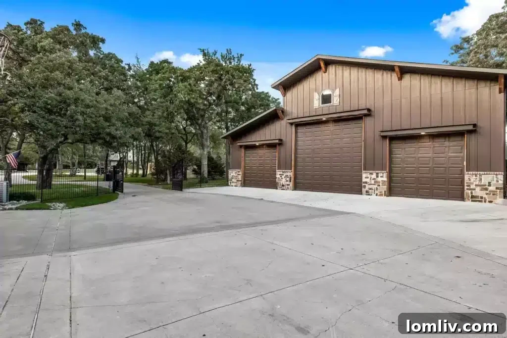A Flower Mound Fairy Tale Home 16 Luxury Garage for Car Collection or Workshop