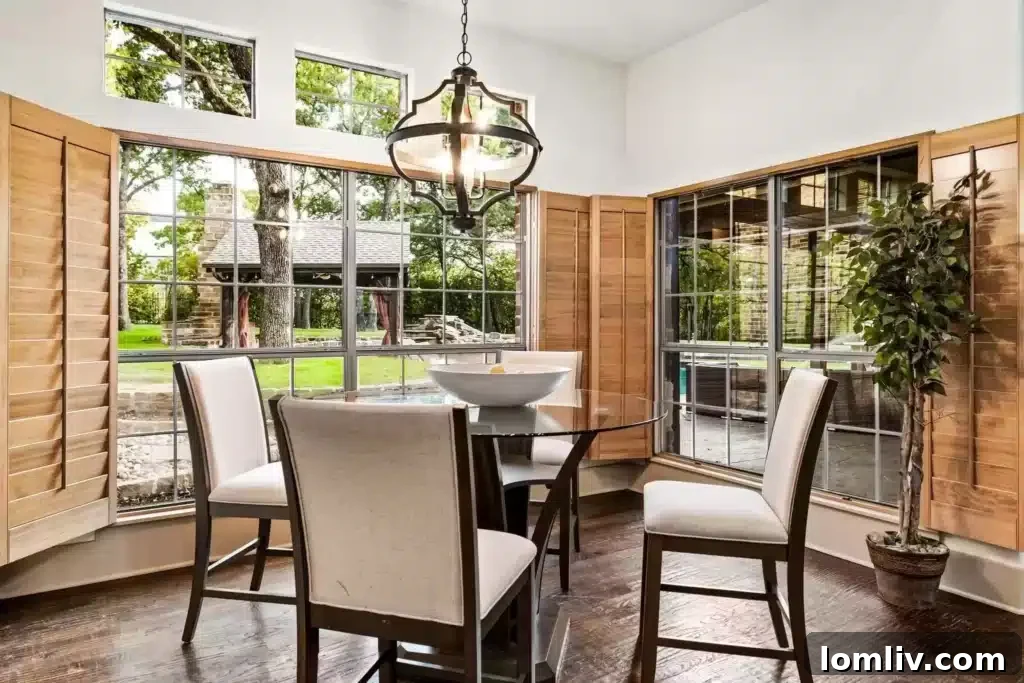 A Flower Mound Fairy Tale Home 9 Elegant Formal Dining Area in Luxury Home